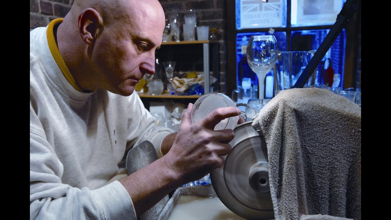 Decorating Glass, Stuart Crystal at The Red House Glass Cone - YouTube