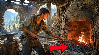 The Drifter Boy Cleaned the Ash Out of the Ruined Forge And Lit a Fire That Hadn't Burned in a...