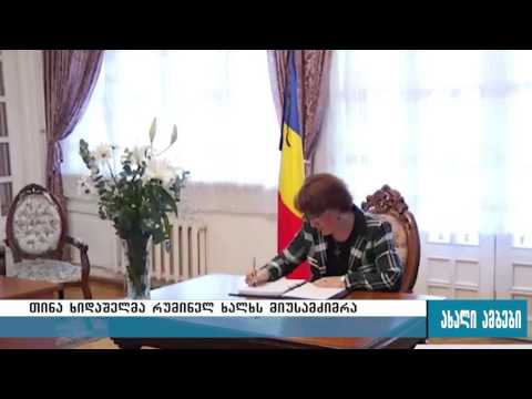 თინათინ ხიდაშელმა რუმინელ ხალხს მიუსამძიმრა 02.11.2015