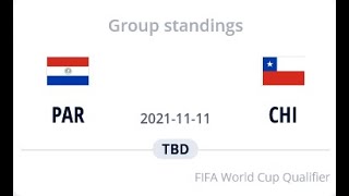Paraguay vs Chile / FIFA World Cup Qualification CONMEBOL Matchday 13 2020/21/22