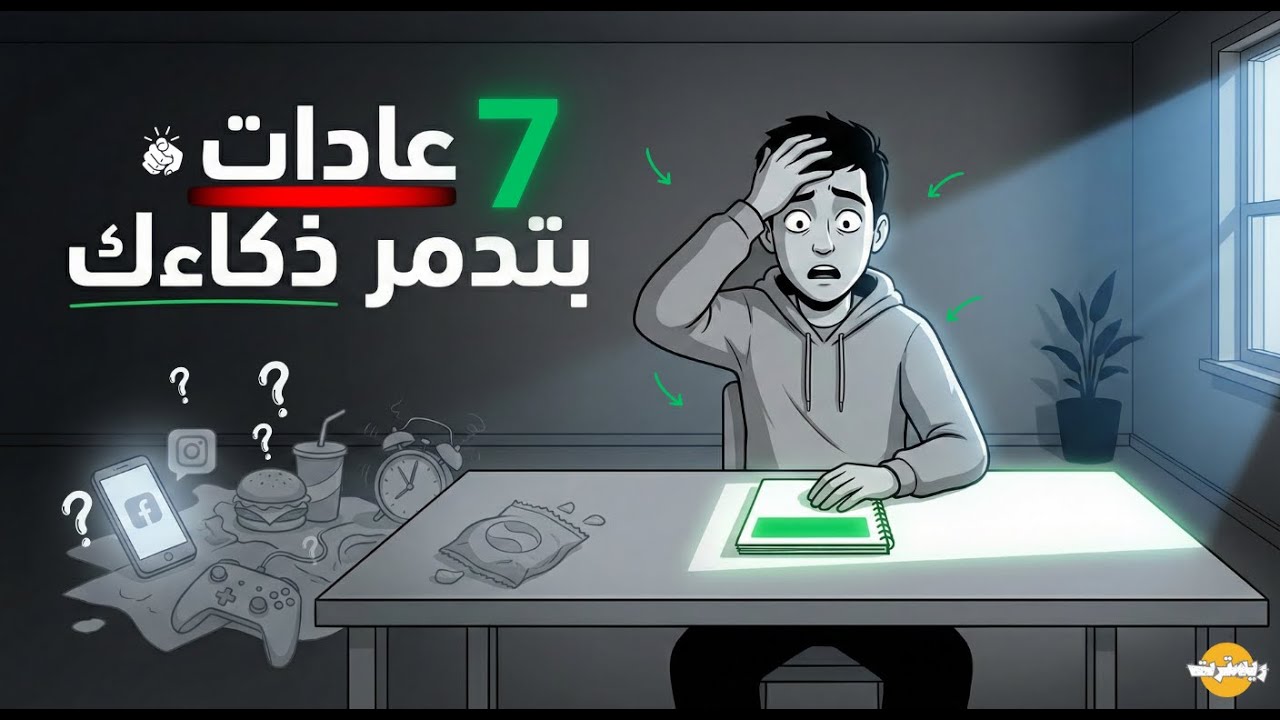 7 عادات بسيطة بتدمّر ذكاءك يوميًا وانت مش واخد بالك! رقم 4 مصيبة حرفيًا 🔥