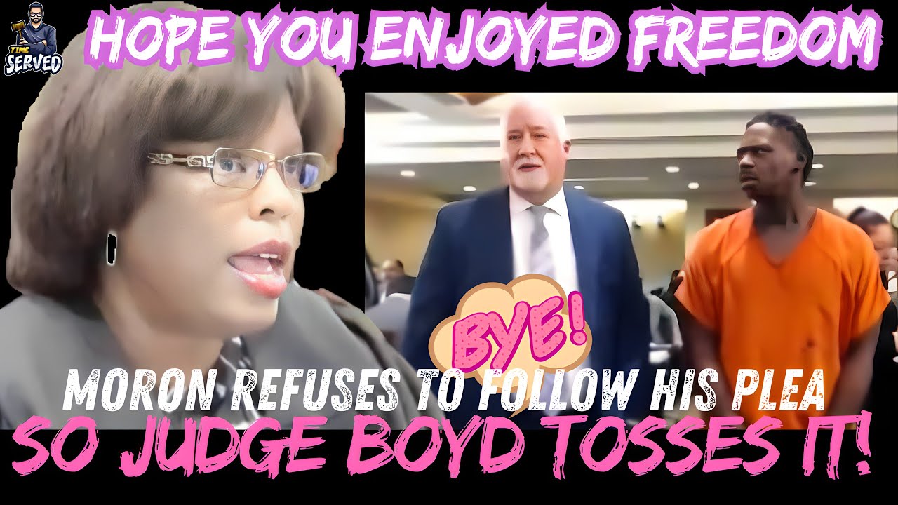 Судья Бойд отклоняет ходатайство идиота и выносит суровое наказание!