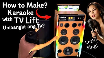 How to Make Karaoke Speaker Machine with Tv Lift & Epoxy LED Lights (1500w)