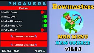 Bowmasters MOD APK v11 1 1 Unlimited Coins Gems Unlocked 