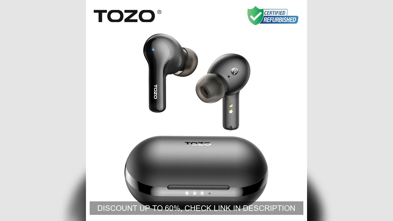 Refurbished TOZO TWS Earbuds ENC HD Call Wireless Bluetooth Sport Headsets Earphones Ultralight Port