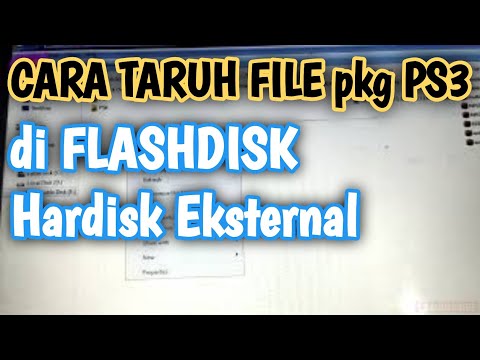 CARA MENARUH FILE pkg PS3 ke Usb Flashdisk/Hdd eksternal