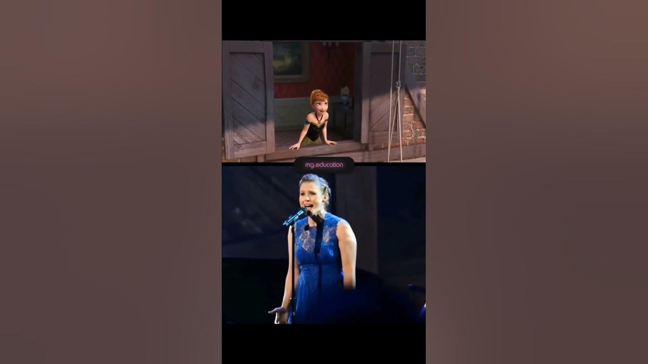 FROZEN LIVE | Kristen Bell singing For the First Time in Forever #frozen #anna #song #disney #live