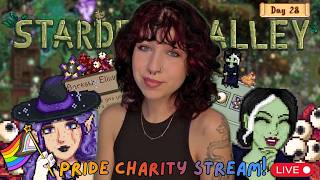Stardew Valley but make it WLW WITCHCORE - Day 28🔮// CHARITY STREAM 🏳️‍🌈 | !lambda
