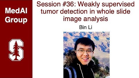 MedAI #36: Weakly supervised tumor detection in whole slide image analysis | Bin Li