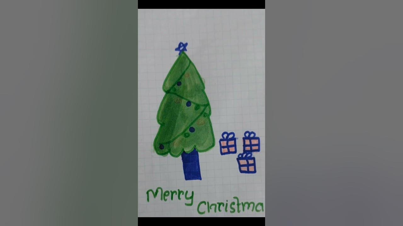 Easy Christmas tree 🎄 🌲/ @AmazingArt-s / #song #music #art #drawing #artsong #christmas #short