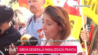 Zi neagră în Franţa. Un milion de oameni au ieşit în stradă împotriva Guvernului