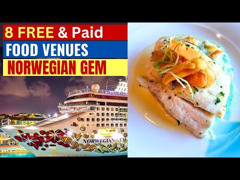 Vidéo: Norwegian Gem Cruise Ship Dîner et Cuisine