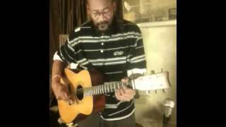 Susane Vega's / James Brown's  "It's A Mans World" / "Clombus Chords" Yahama Acustic Guitar- Samuel