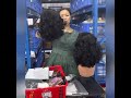 Baisi hair fr 13x4 frontal perruque de luxe bouncy curl 100 raw hair 065c