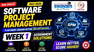 Software Project Management Week 1 Assignment Answers 2026 | NPTEL July 2026 | 100% Correct