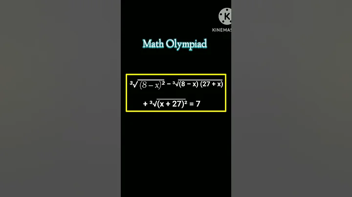 Solve for x? | Math olympiad | #maths #matholympiad #beauty #mathematics #newshorts #shorts #viral