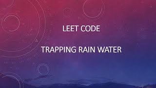 LeetCode - Trapping Rain Water