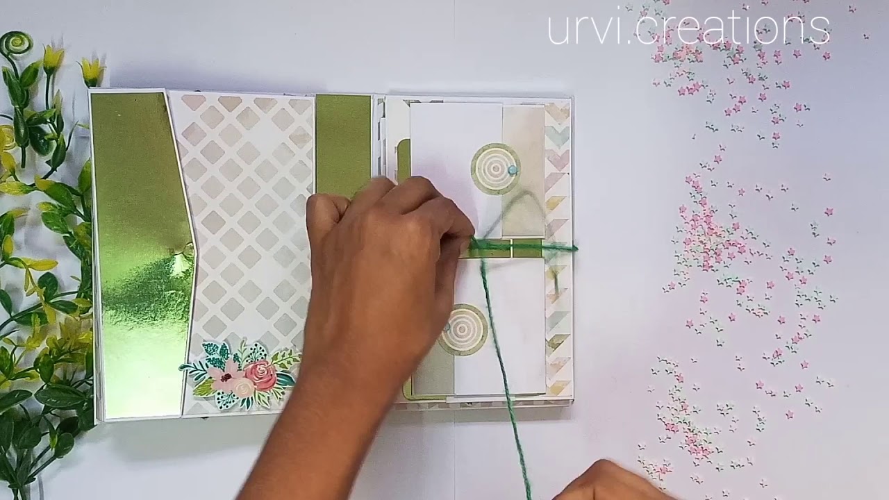 Pastel green scrapbook walkthrough YouTube