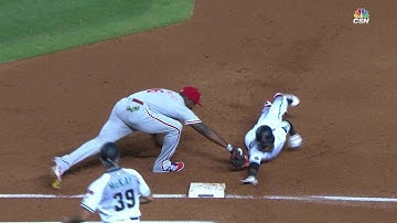 PHI@ARI: Eickhoff picks off Segura at first base