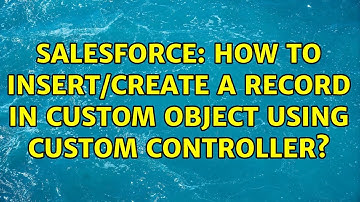 Salesforce: How to insert/create a record in custom object using custom controller?