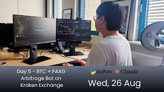 Player Profile Live Algorithmic Trading with Python and Claude Code - Day 5: Arbitrage on Kraken