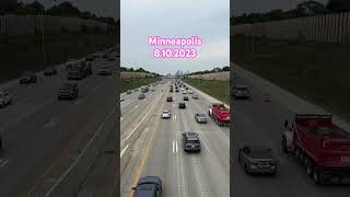 Minneapolis rush hour 8.10.23 #traffic #minneapolis #trafficupdates #35w