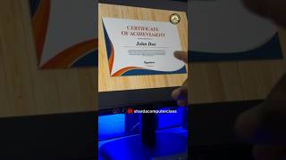 Certificate Design in Ms word #computer #excel #design