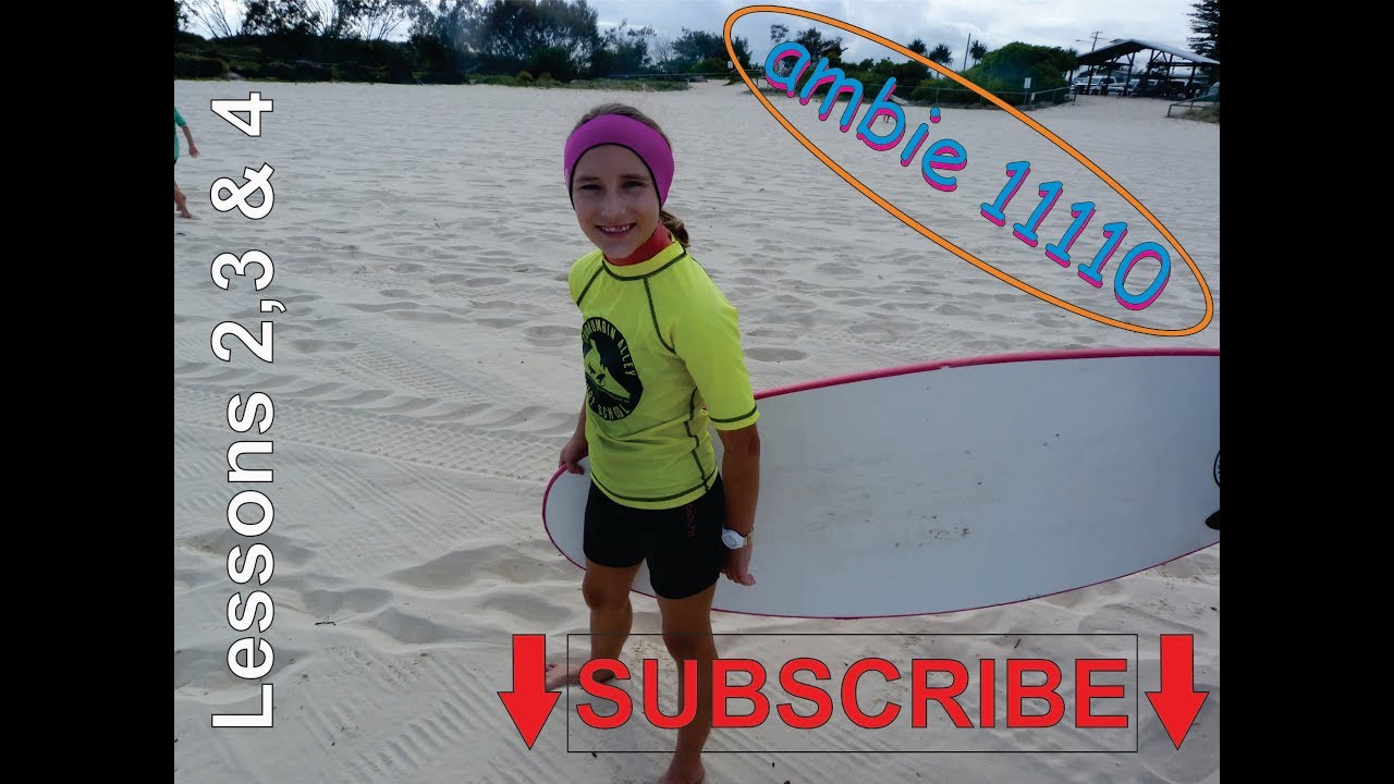 LEARN TO SURF Surfing Term 4 Lessons 2 3 & 4 YouTube