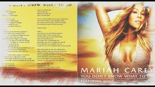 Mariah Carey - You Don't Know What To Do [7-Tracks EP] feat. Wale