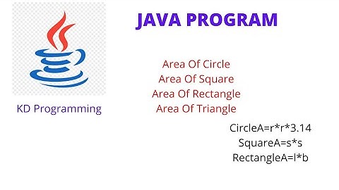 Java program to find area of circle,square,rectangle,triangle using simple formula!!