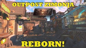 Fallout 4 - Outpost Zimonja Reborn! Fortified City! Building with Mods
