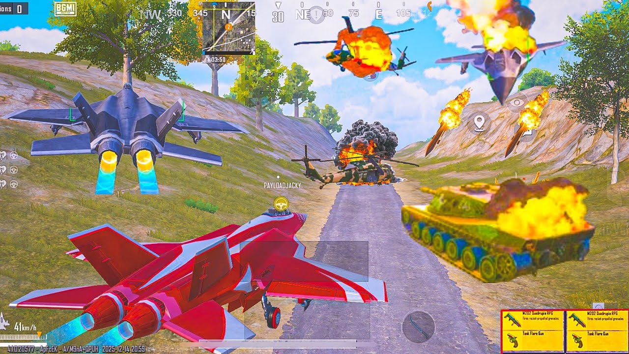 OMG 🤯 jet + M202  vs Tanks, Helicopter, Robot War In Payload Mode 💥 || PUBG MOBILE PAYLOAD 3.0 ||