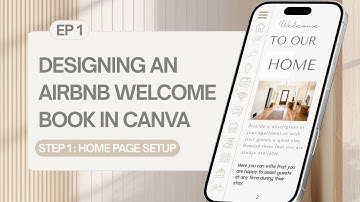 Designing an Airbnb Welcome Book in Canva – EP 1: Home Page Setup