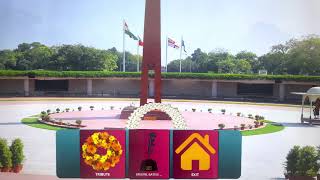 Paying Tribute to fallen soldiers at National War Memorial India Gate