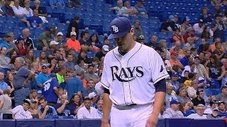 TOR@TB: Moore tosses 5 2/3 innings of two-run ball