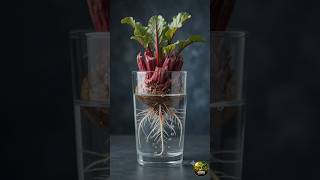 🤔 Can This Purple Beet Top Grow Again in Just Water?