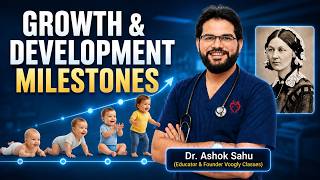 Growth &amp; development milestones - pediatrics #NORCET Voogly #Sahusirclass 3026 #nursingofficerexams