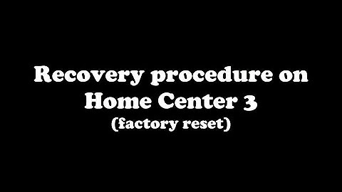 [Tutorial] Fibaro - Recovery procedure (recovery mode) on Home Center 3