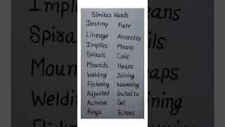 Similar words #dearsir #english #englishlanguage #dearsiren #englishvocabulary #sirenhead