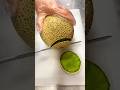 A Practical Way to Cut and Split a Green Melon Fruit Using a Sharp Knife #shorts
