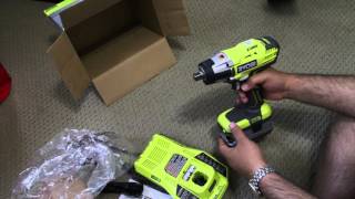 Unboxing Ryobi P261 1/2 impact wrench w/ cattu interactive