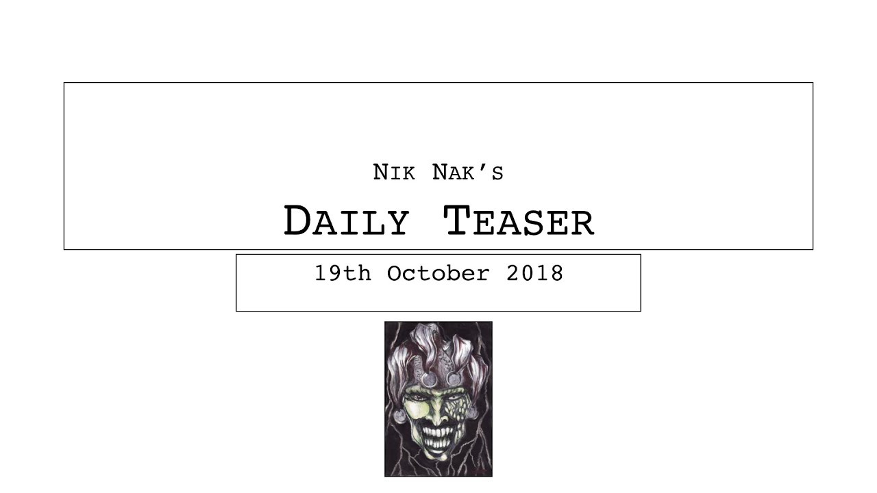 19th October 2018 Teaser