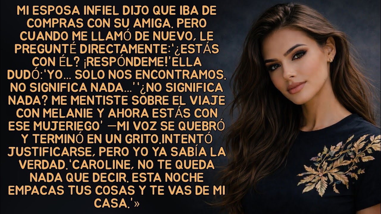 Mi esposa infiel dijo que iba de compras con su amiga. Pero cuando me llamó de nuevo, le pregunté