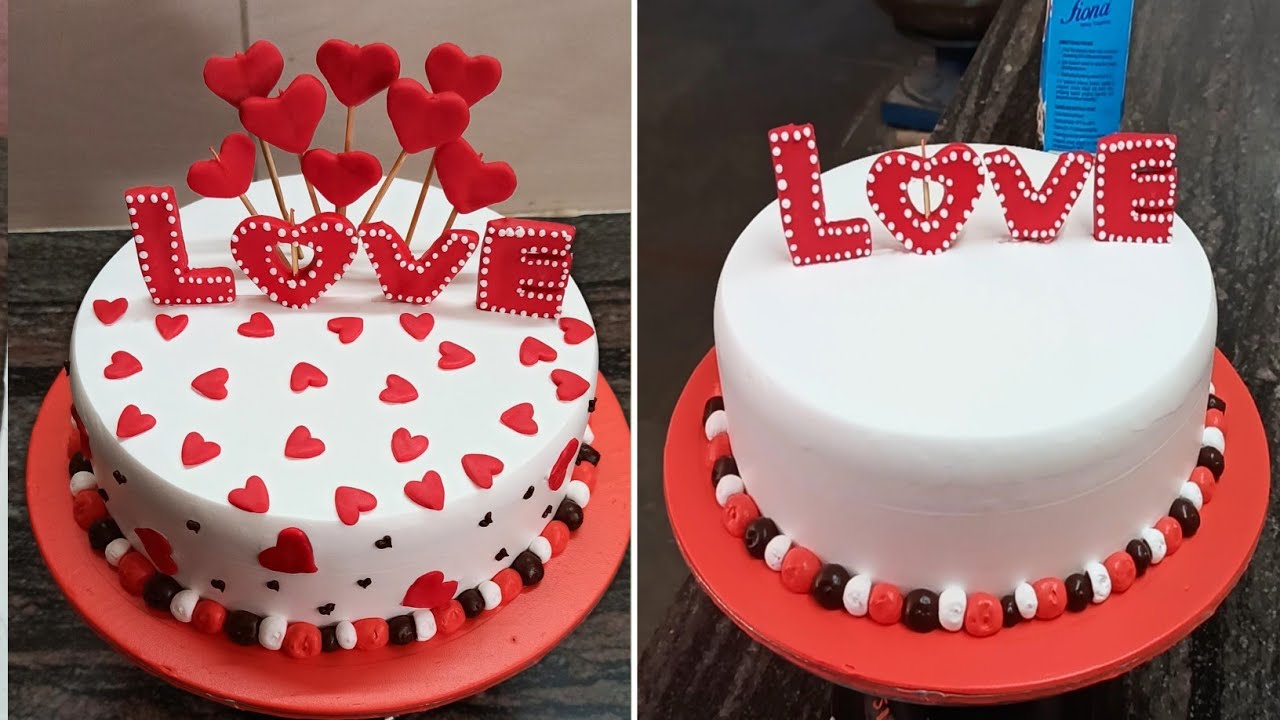 Love Cake | Girlfriend Cake Design | Valentine Cake Design | New ...