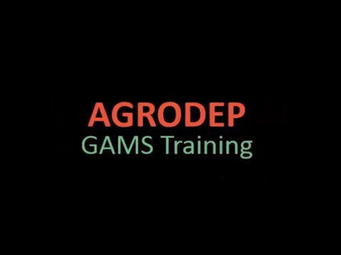 (FR) Formation GAMS AGRODEP Leçon 4: Fichiers de sortie