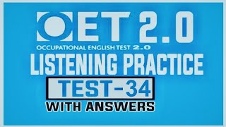 OET LISTENING PRACTICE TEST FOR NURSES | TEST 34 | OET 2.0 | UPDATED WITH ANSWERS 2020 screenshot 5