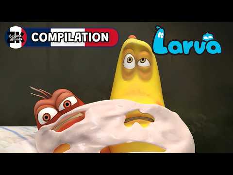 Piégés par du chewing-gum + Plus encore ! 🍬 Larva 🐛 Compilation de 30+ min | ZeeKay Dessins Animés