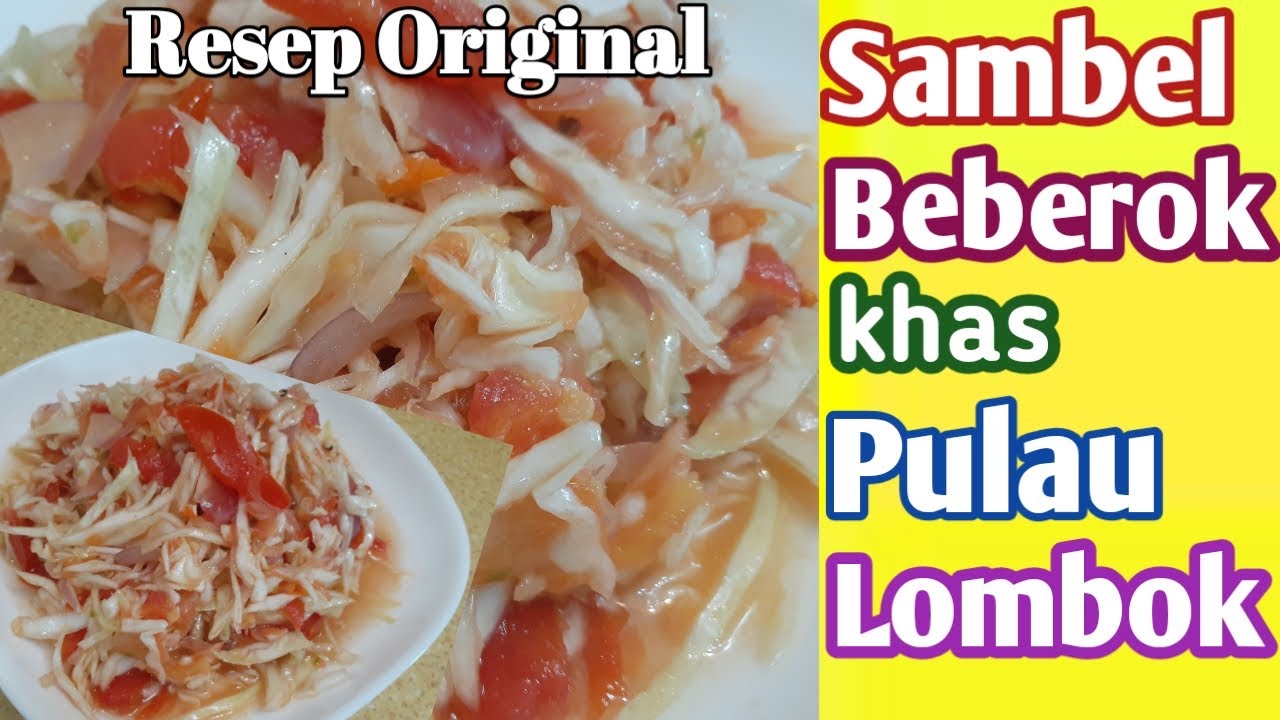 [ Resep Original ] TerEeeenak Sambel BEBEROK KHAS PULAU LOMBOK Mudah ...