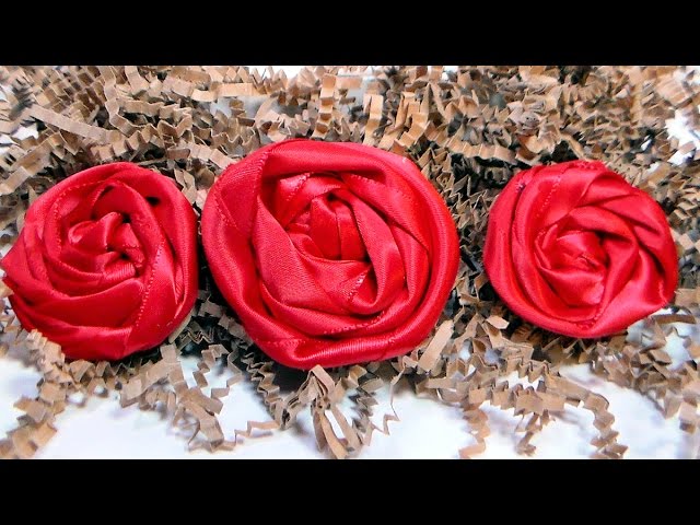How to make Super Easy Ribbon Roses: DIY Flowers by HandiWorks 