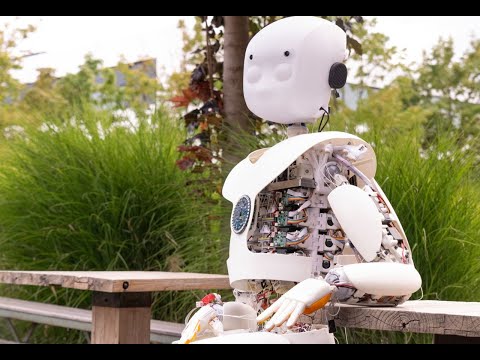 What is telepresence and how is it used for the humanoid robot Roboy